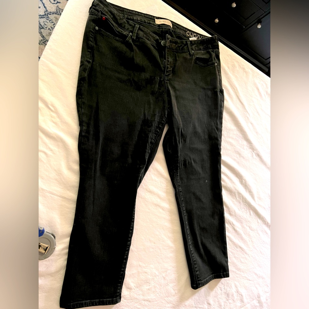 Black Curvy Slink jeans size 18 from Stitch Fix